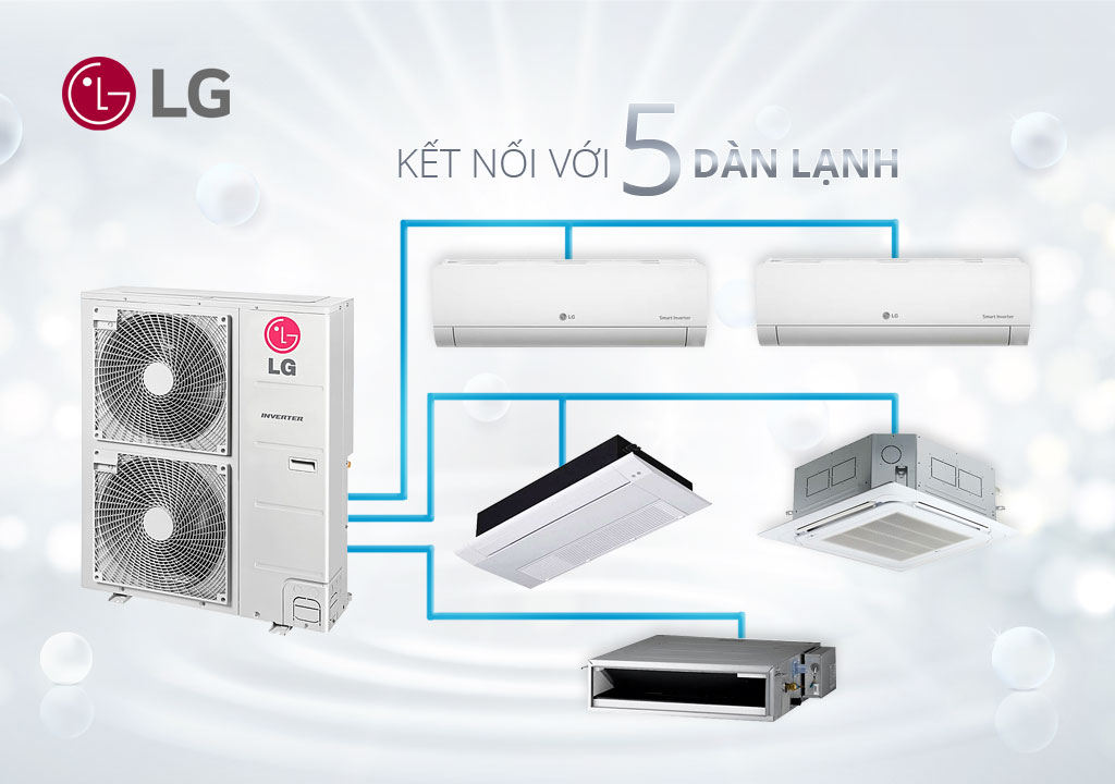 Dàn nóng máy lạnh Multi LG A5UQ48GFA0 Inverter (5.0 Hp)