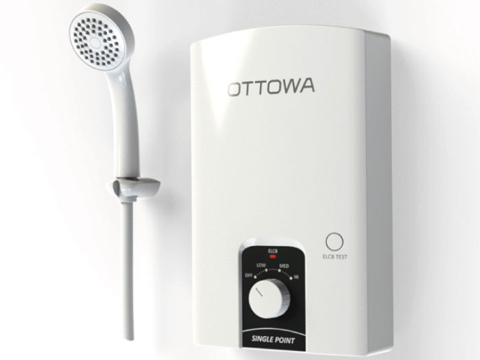 Máy nước nóng trực tiếp có bơm trợ lực OTTOWA TC45P01 Máy nước nóng trực tiếp có bơm trợ lực OTTOWA TC45P01