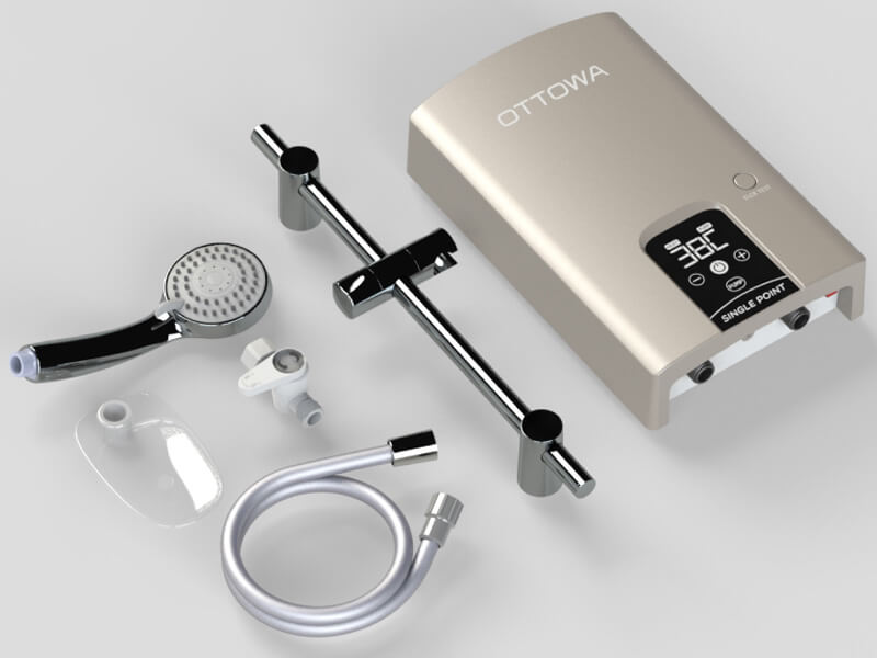 Máy nước nóng trực tiếp có bơm trợ lực OTTOWA TH45P01 Máy nước nóng trực tiếp có bơm trợ lực OTTOWA TH45P01