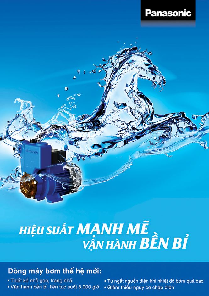 Máy bơm nước Panasonic - Hiệu suất mạnh mẽ